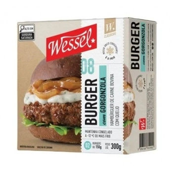 Smash Burger Com Gorgonzola Wessel 300g