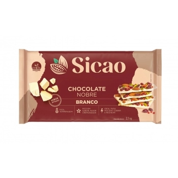 Chocolate Nobre Branco Sicao Barra 2,1Kg