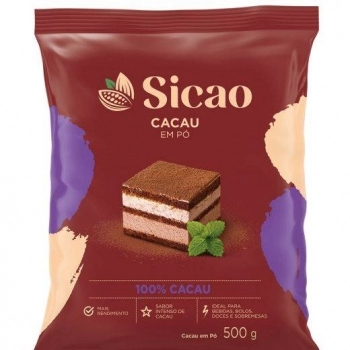 Cacau Em Pó 100% Sicao 500g