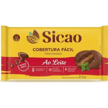 Cobertura Fácil Ao Leite Sicao Barra 2,1Kg