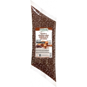 Recheio E Cobertura Sabor Chocolate Meio Amargo Bisnaga Bom Princípio 1,01Kg
