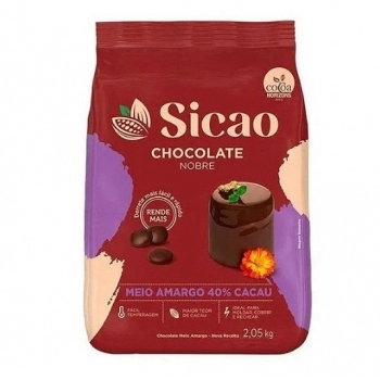 Chocolate Nobre Meio Amargo 40% Cacau Sicao Moedas 2,05Kg