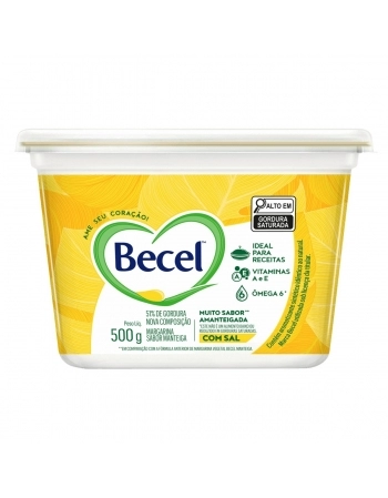 Margarina Amanteigada Com Sal Becel 500g