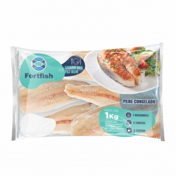 Merluza Filé Congelado Fortfish Pacote 1Kg