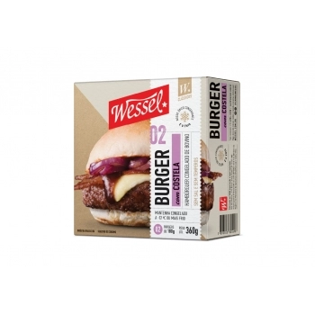 Hamburguer Blend Costela Sem Tempero Wessel 360g