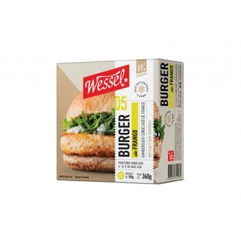 Hamburguer Frango Sem Sal e Sem Temperos Wessel 360g