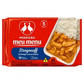 MEU MENU ARROZ E STROGONOFF DE FGO PERDIGAO CONG 300G