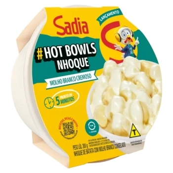 HOT BOWLS NHOQUE COM MOLHO BRANCO SADIA CONG 300G