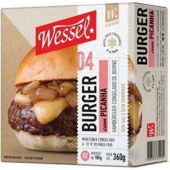 Hamburguer Blend Picanha Wessel 360g