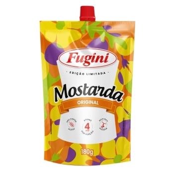 MOLHO MOSTARDA FUGINI SACHE BICO 32 X 180G