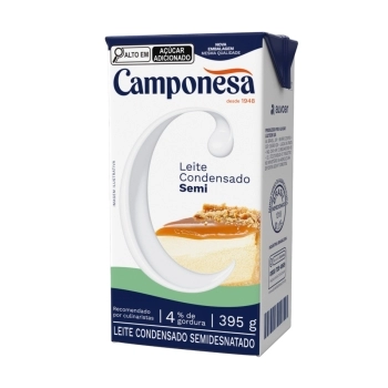 LEITE COND SEMIDESN TP CAMPONESA 395G CH/9UN