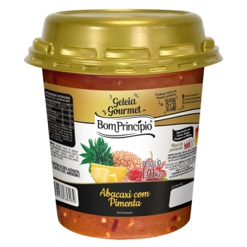 Geleia De Abacaxi Com Pimenta Pote Bom Princípio 1,01Kg