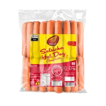 Salsicha Hot Dog Congelada Avivar 2,5kg