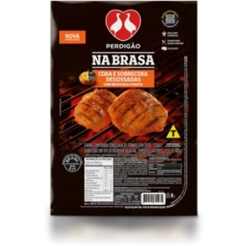 Coxa E Sobrecoxa De Frango Desossada Temperada Perdigão Na Brasa 800g