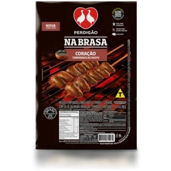 Coração De Frango Temperado Shoyu Perdigão Na Brasa 800g