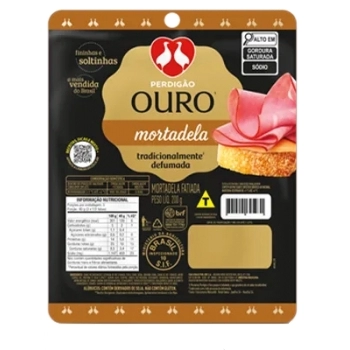 Mortadela Defumada Fatiada Perdigão Ouro 200g