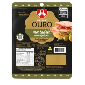 Mortadela Fatiada Com Azeitona Perdigão Ouro 200g