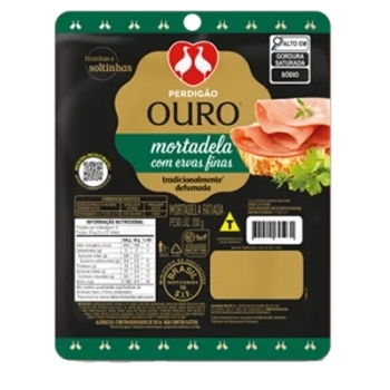 Mortadela Fatiada Com Ervas Finas Perdigão Ouro 200g