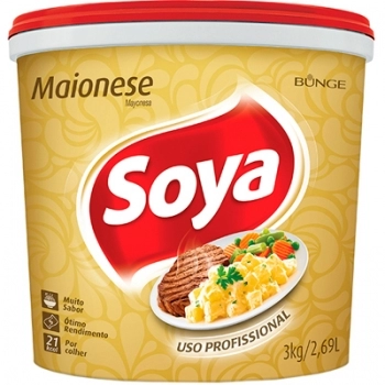 MAIONESE SOYA 3KG BALDE