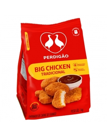 Empanado De Frango Perdigão Tradicional Big Chicken 1Kg