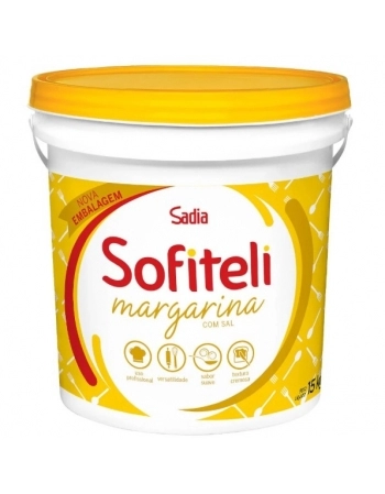 Margarina Com Sal Sofiteli Food Service Balde 15Kg