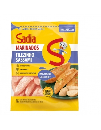 Filezinho Sassami De Frango Temperado Sadia Marinados 1Kg