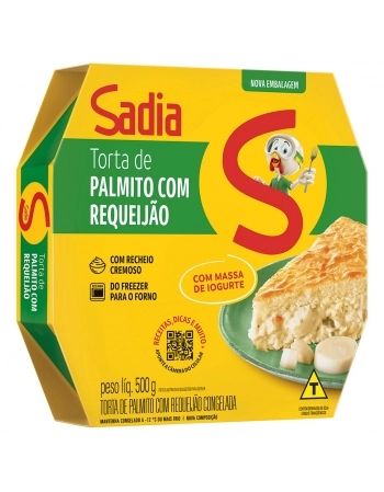 Torta de Palmito com Requeijão Massa de Iogurte Sadia 500g