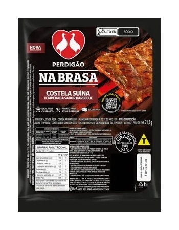 Costela Suína Barbecue Na Brasa Perdigão 1,1Kg