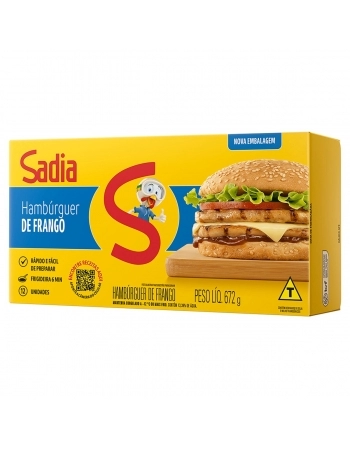 Hamburguer De Frango Sadia 672g