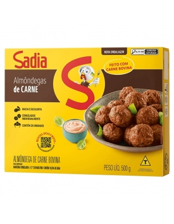 Almondega Bovina Sadia 500g