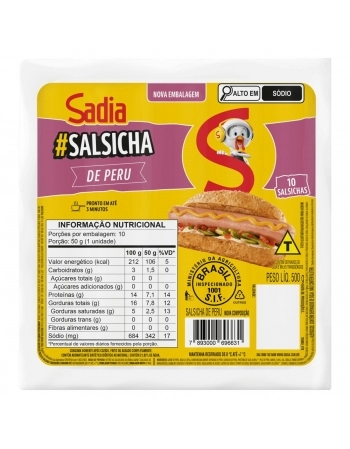Salsicha De Peru Sadia 500g