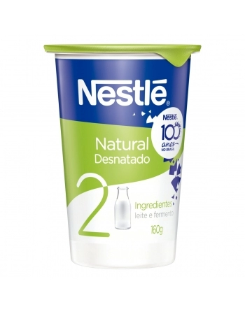 Iogurte Desnatado Natural Nestlé 160g