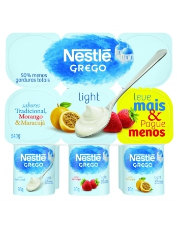 Nestlé Grego Light 3 Sabores 540g