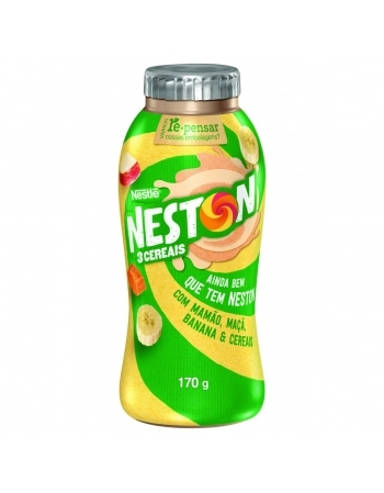 Iogurte Mamão, Maçã, Banana e Cereais Neston Líquido 170g