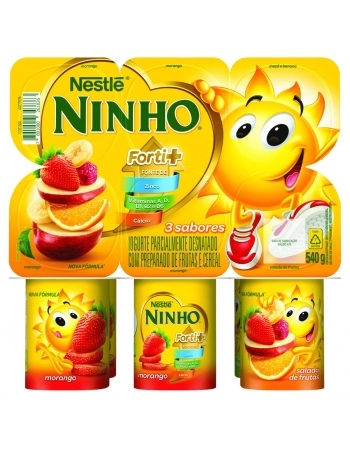 Iogurte Polpa Salada de Frutas Ninho Bandeja 540g