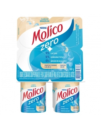 Iogurte Polpa Molico Desnatado Baunilha Zero Lactose 360g