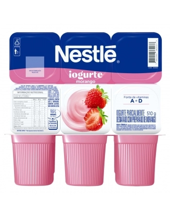 Iogurte Polpa Morango Nestlé Bandeja 510