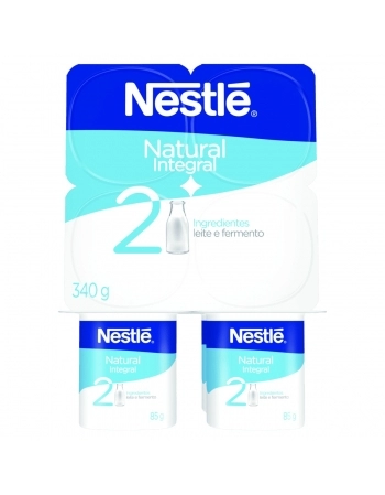 Iogurte Integral Natural Nestlé Bandeja 340g