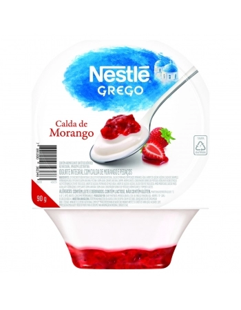 Iogurte Grego Calda Morango Nestlé 90g