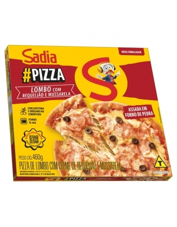 Pizza Lombo Com Requeijao E Mussarela Sadia 460g