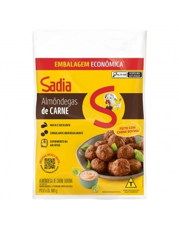 Almondega Bovina Sadia 900g