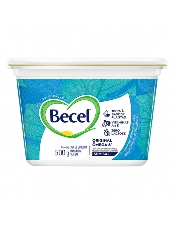 Margarina Ômega 6 Original Sem Sal Becel 500g