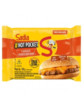 Hot Pocket X-Cheddar Cremoso Sadia 145g