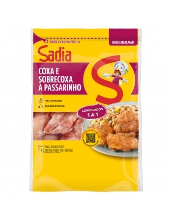 Coxa E Sobrecoxa A Passarinho De Frango Sadia 1Kg