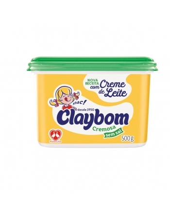 Margarina Cremosa Sem Sal Claybom 500g