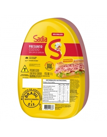 Presunto Cozido Sem Capa De gordura Sadia 3,4Kg