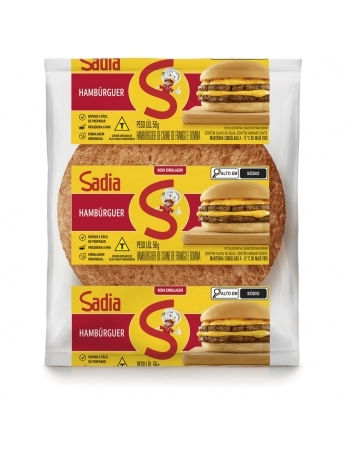 Hamburguer De Carne De Frango E Bovina Sadia 2,016Kg