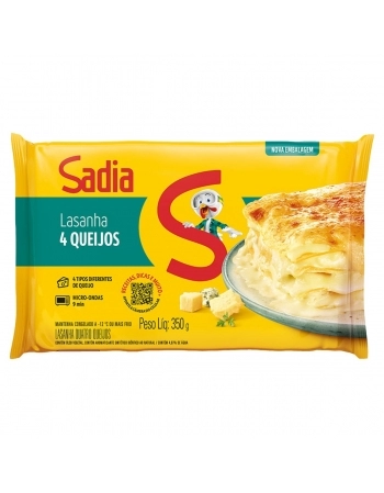 Lasanha Quatro Queijos Sadia 350g