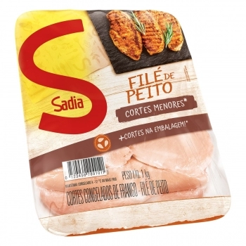 Filé De Peito De Frango C Menores Sadia Bandeja 1Kg
