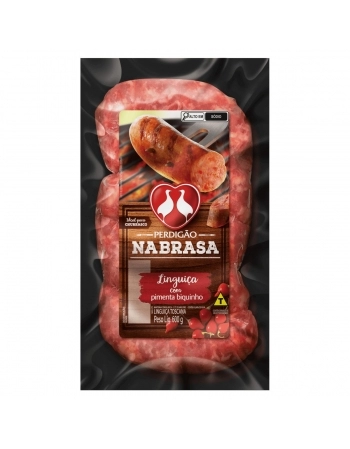 Linguiça Toscana Com Pimenta Biquinho Perdigão Na Brasa 600g
